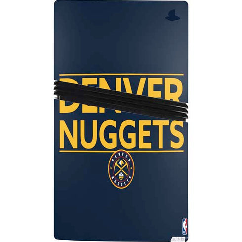 NBA Denver Nuggets Standard - Light Blue PS5 Pro Console Skin